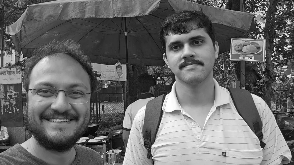 Sagar Shah and Satanick, somewhere in Mumbai.